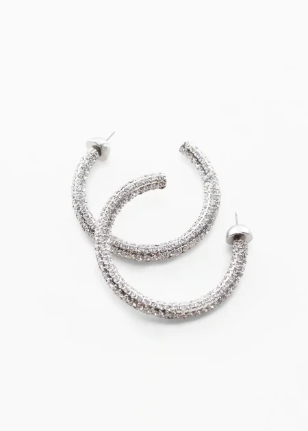 Mesh flower earrings